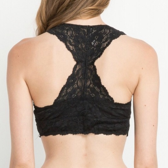 Racer back black bralette - Picture 2 of 4